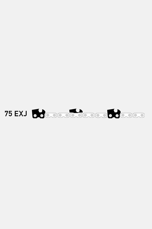 OREGON 75EXJ (3.8" X .063) ROUND CHISEL FULL SKIP CHAIN